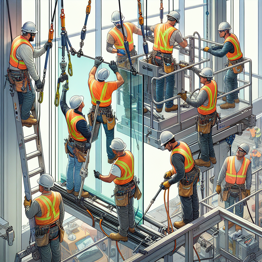 How to Safely Install Large Glass Panels with a Pneumatic Glass Lifter