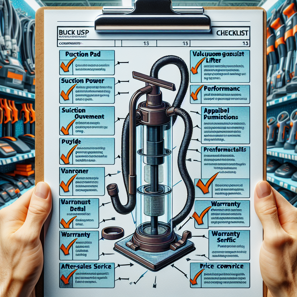 The Ultimate Checklist for Buying a Vacuum Glass Lifter Sucker