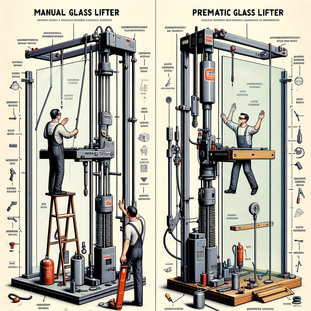 How to Choose Between a Manual and Pneumatic Glass Lifter